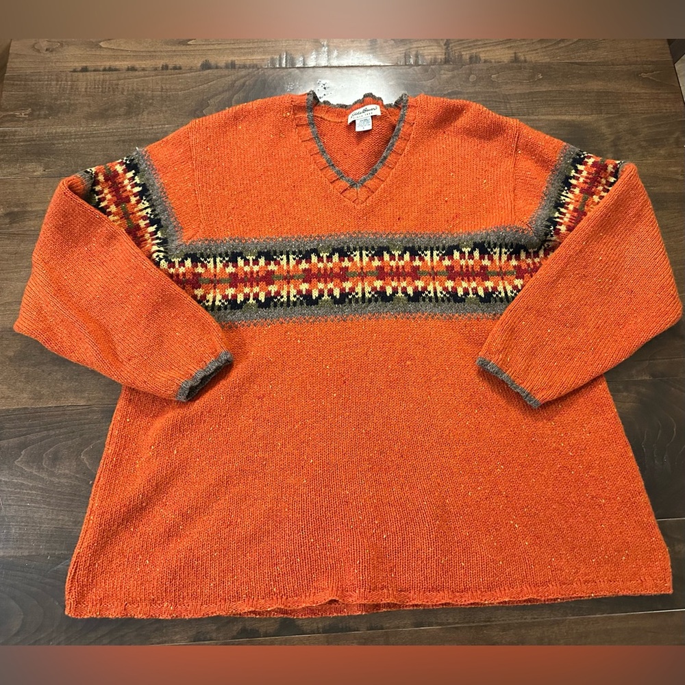 🌟Vintage Eddie Bauer Women’s V-Neck Sweater